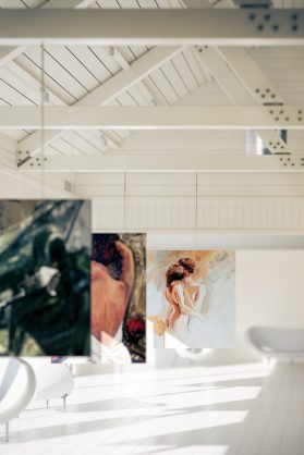 Painting Gallery Interior (focus) - 3D Visualization