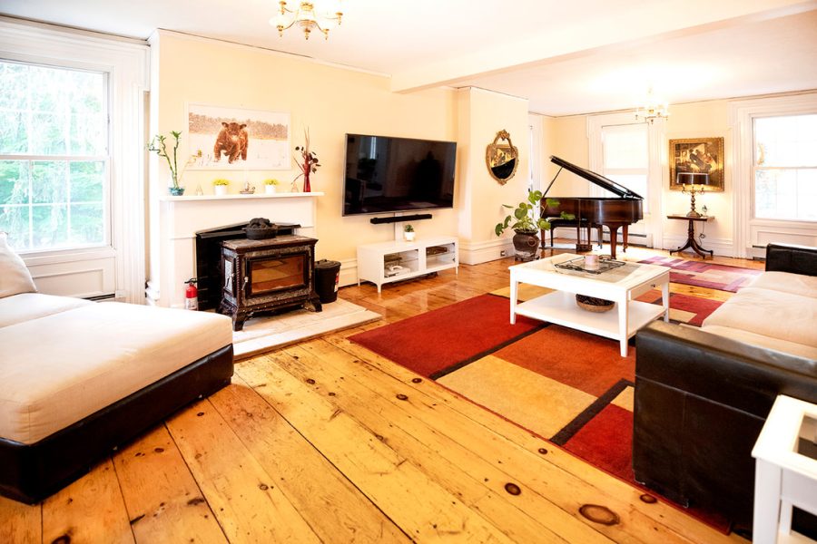 living room at orchard hill estate